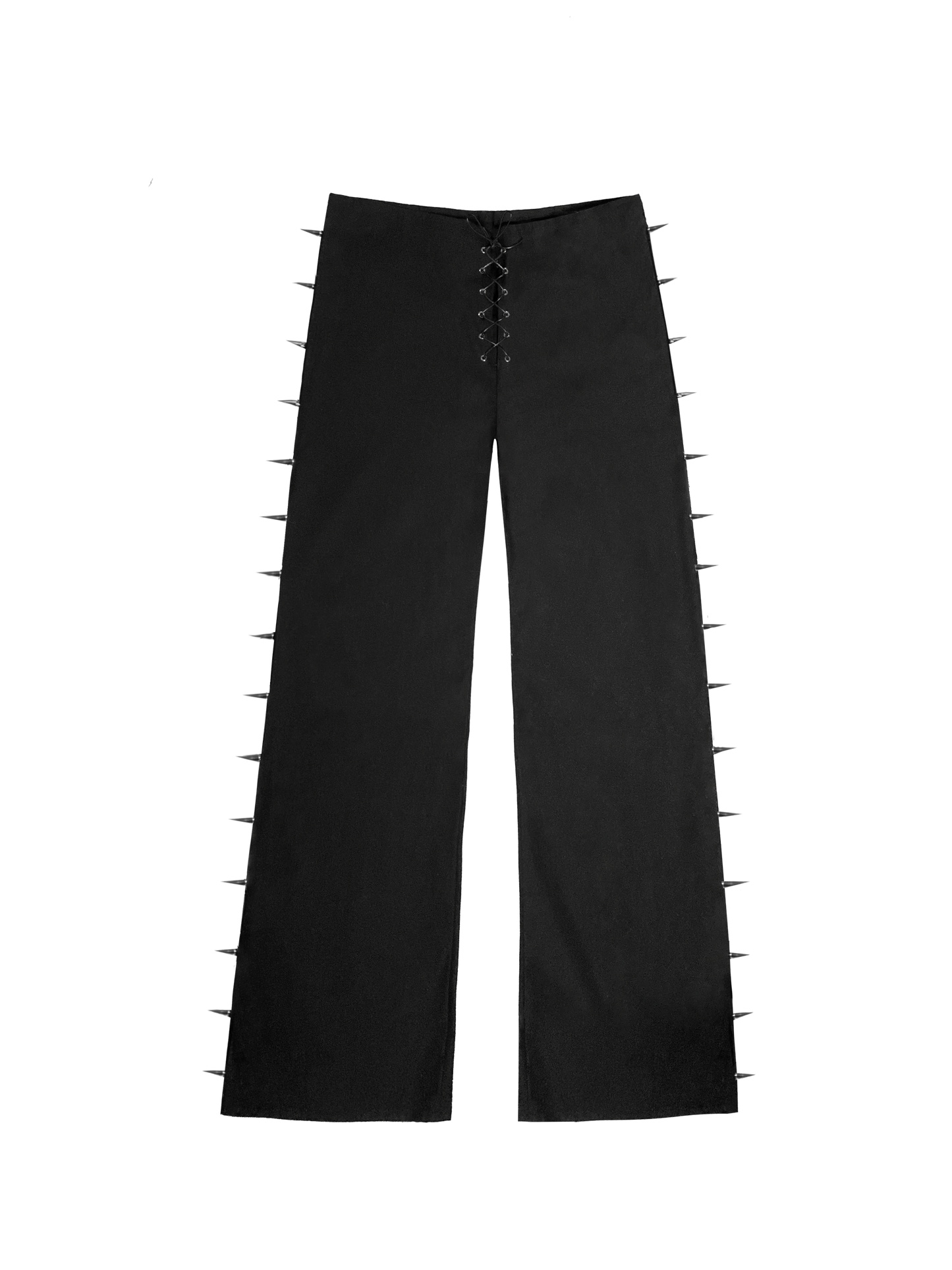 Studded Lace-Up Pants